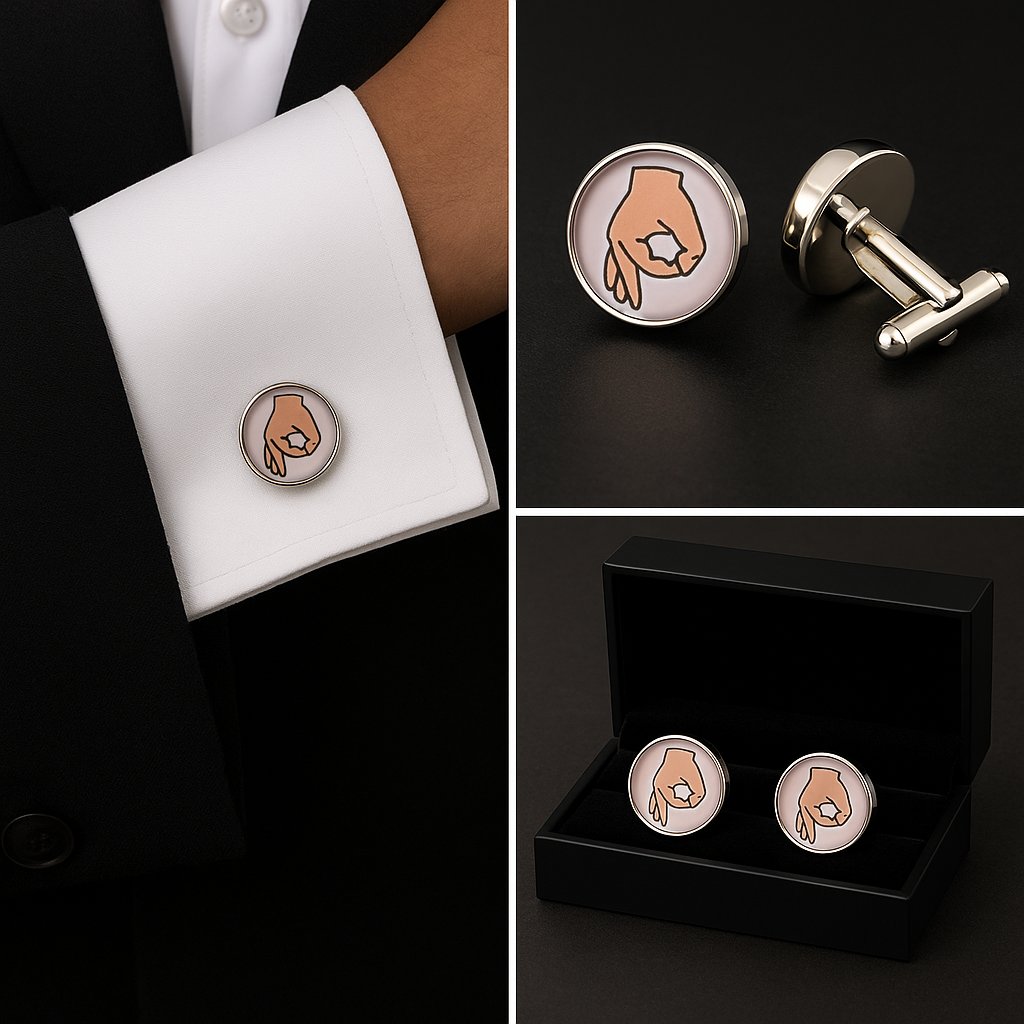Finger Circle Cufflinks Finger Circle Cufflinks