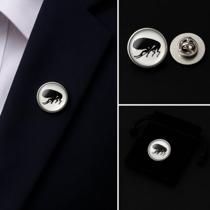 Flea Lapel Pin Badge
