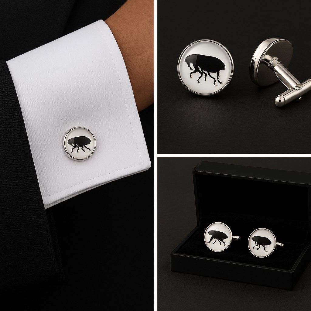 Flea Silhouette Cufflinks Flea Silhouette Cufflinks