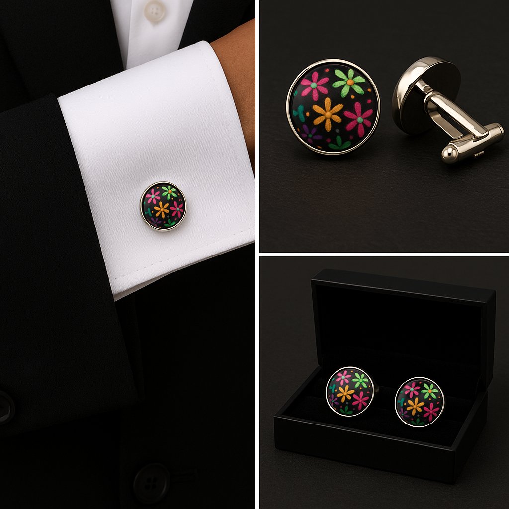 Flower Power Cufflinks Flower Power Cufflinks