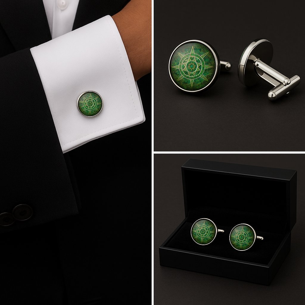 Green Dial Cufflinks Green Dial Cufflinks