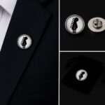 Guitar End Lapel Pin Badge