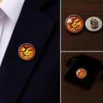 Halloween Bats Lapel Pin Badge