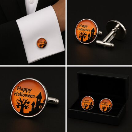 Halloween Castle Cufflinks