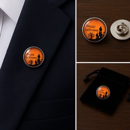 Halloween Castle Lapel Pin Badge