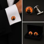 Halloween Haunted Castle Cufflinks