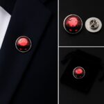 Halloween Red Eyes Lapel Pin Badge
