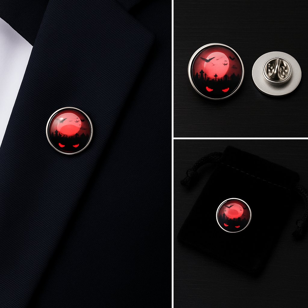 Halloween Red Eyes Lapel Pin Badge Halloween Red Eyes Lapel Pin Badge