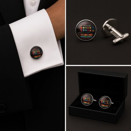 Infographics Cufflinks