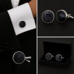 Instrument Pattern Black Cufflinks