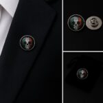 Irish Skull Lapel Pin Badge
