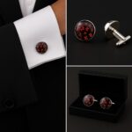 Jigsaw Red Cufflinks