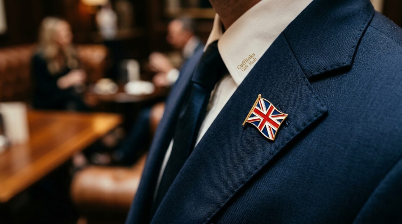lapel pin on suit