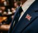 lapel pin on suit