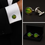 Lizard Green Cufflinks