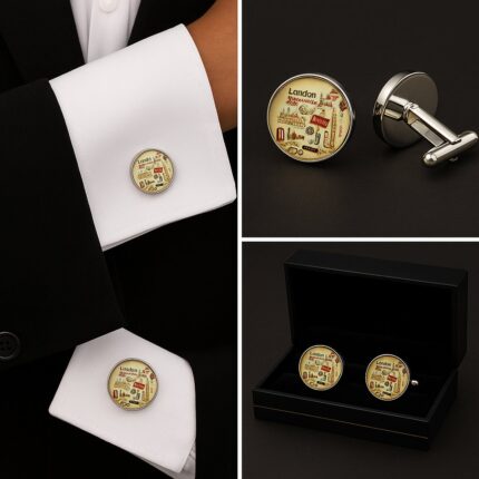 London Tourist Sites Cufflinks