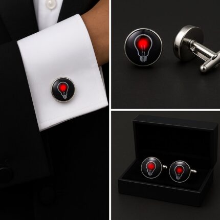 Love Bulb Cufflinks