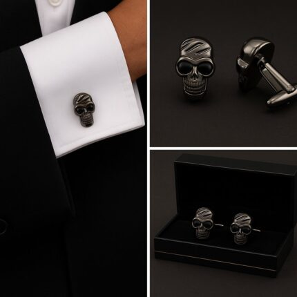Metal Skull Cufflinks