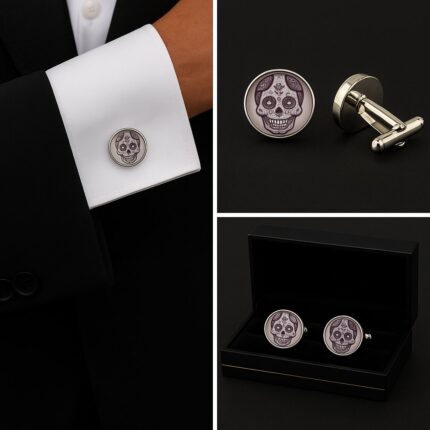 Mexican Skull Cufflinks
