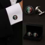 Mexican Skull Ireland Cufflinks