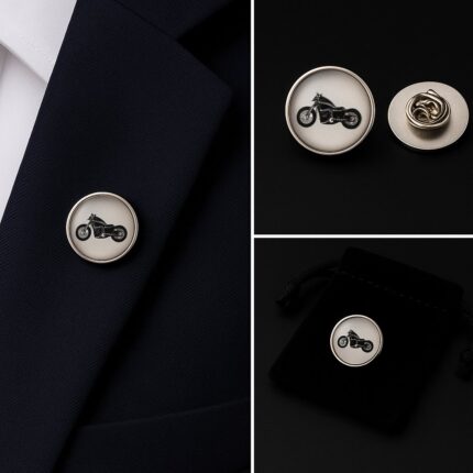 Motorbike Classic Lapel Pin Badge