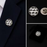 Motorbike Silhouette Lapel Pin Badge
