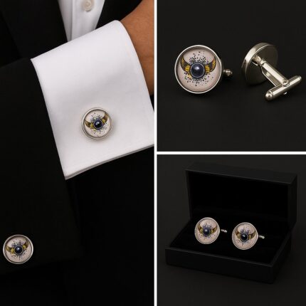 Music Amp Wings Cufflinks