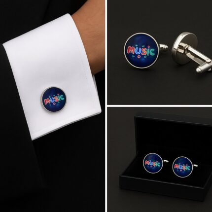 Music Colourful Cufflinks