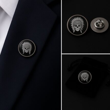 Native American Art Lapel Pin Badge