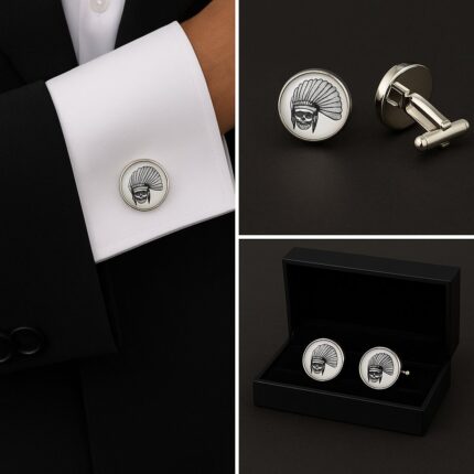 Native American Skull Cufflinks
