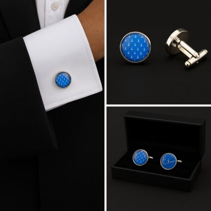 Pattern Anchors Light Cufflinks