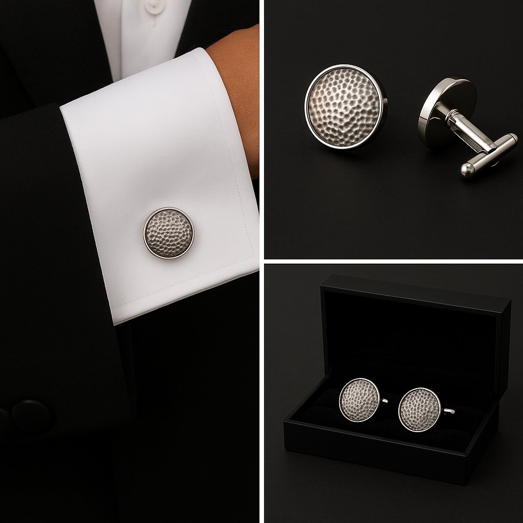 Pattern Bubble Wrap Cufflinks Pattern Bubble Wrap Cufflinks
