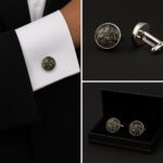 Pattern Camouflage Green & Brown Cufflinks