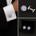 Pattern Coloured Yachts Cufflinks