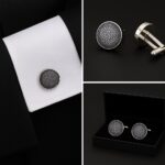 Pattern Crack Cement Cufflinks