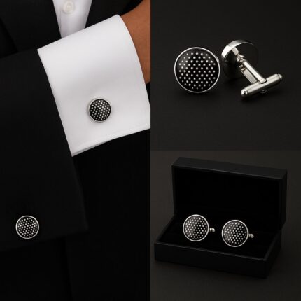 Pattern Hearts Cufflinks