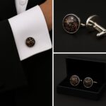 Pattern Orange Butterfly Cufflinks