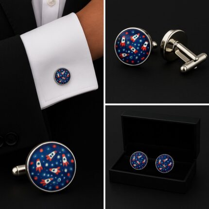 Pattern Rockets Cufflinks