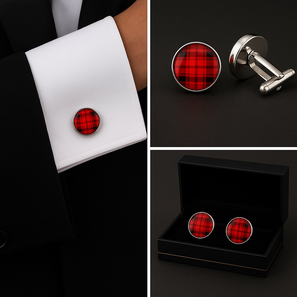 Pattern Tartan Cufflinks Pattern Tartan Cufflinks