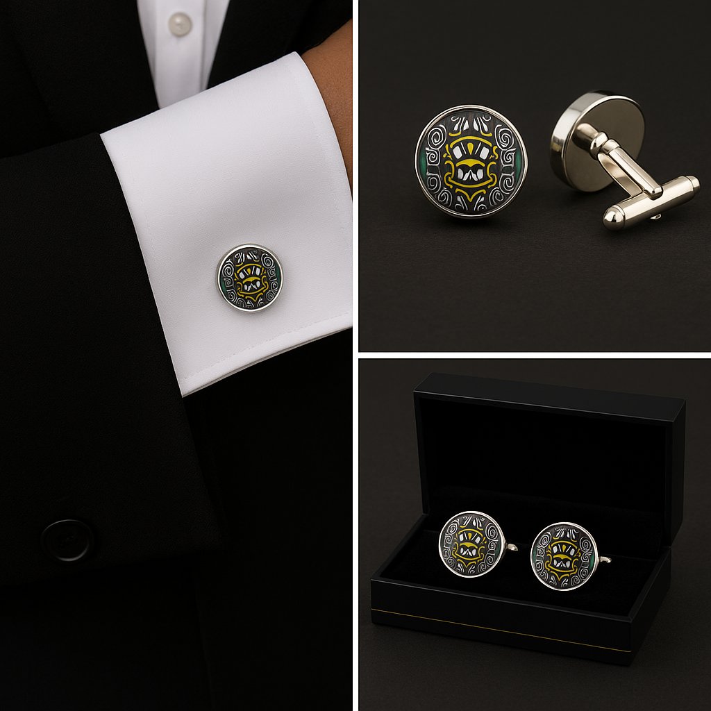 Pattern Tribal Cufflinks Pattern Tribal Cufflinks