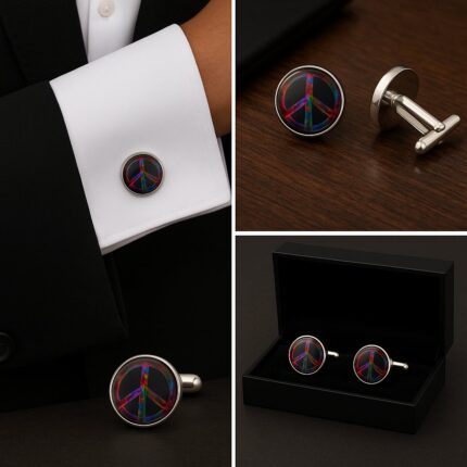 Peace Symbol A Cufflinks