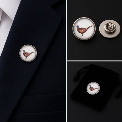 Pheasant Lapel Pin Badge
