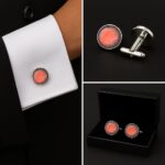 Pink Smoke Cufflinks