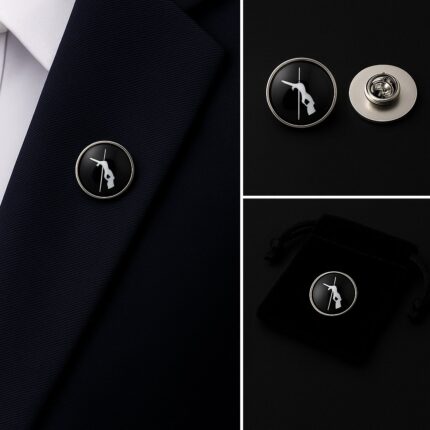 Pole Dancer Lapel Pin Badge