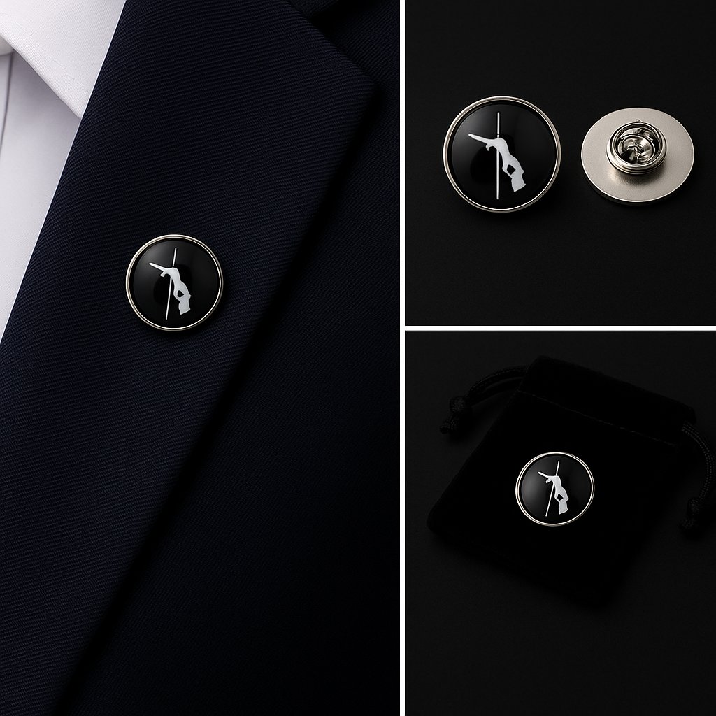 Pole Dancer Lapel Pin Badge Pole Dancer Lapel Pin Badge