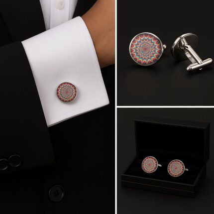 Pysychedlic Pattern Cufflinks