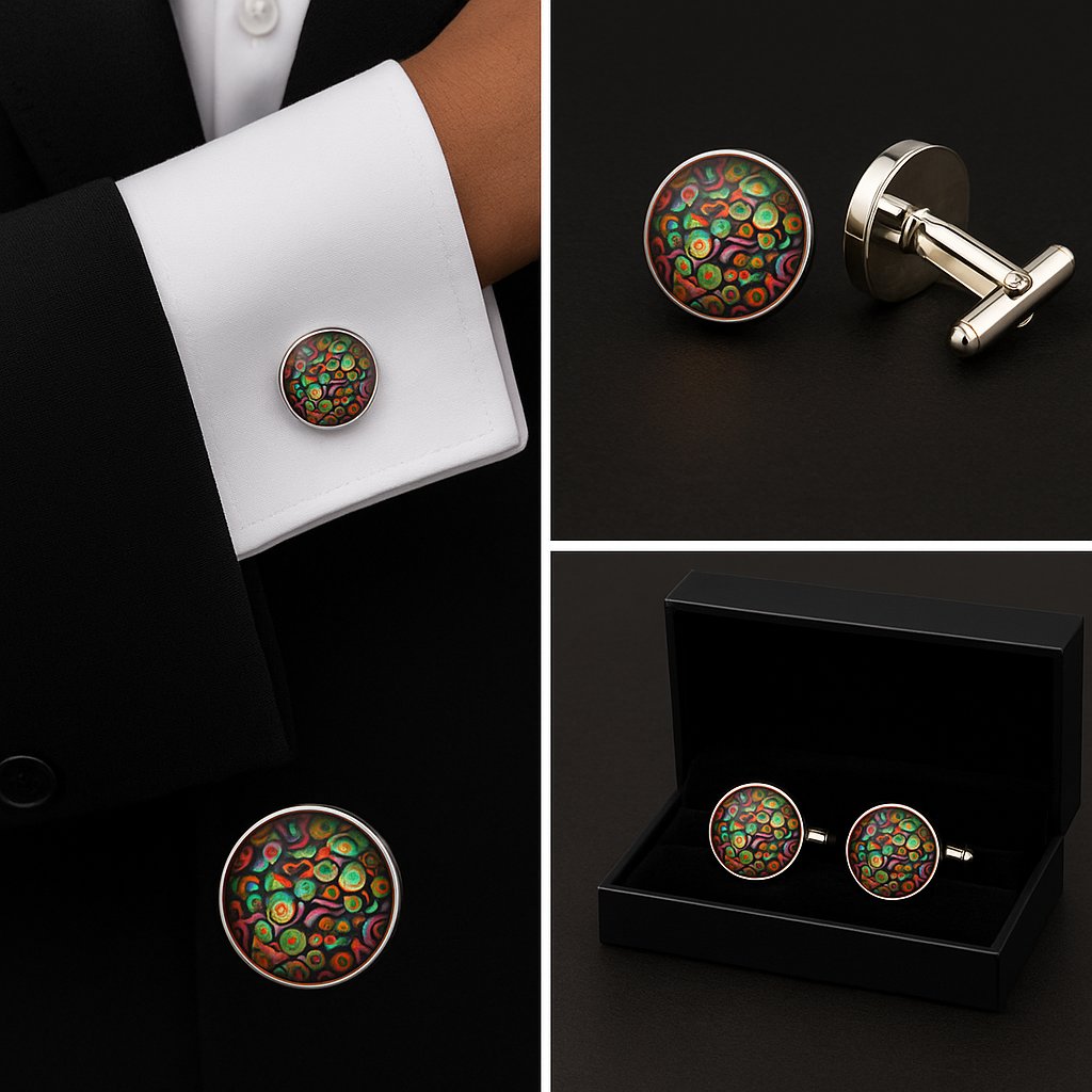 Pysychedlic Patterns Cufflinks Pysychedlic Patterns Cufflinks
