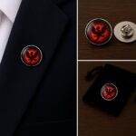 Red Dragon Lapel Pin Badge