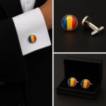 Romania Flag Cufflinks