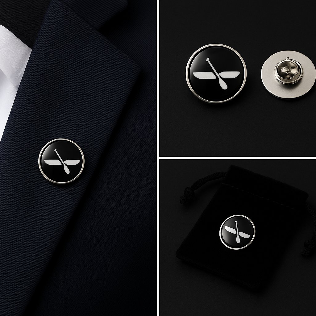 Rowing Lapel Pin Badge Rowing Lapel Pin Badge